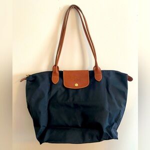 Longchamp Le Pliage Women's Black Folding Tote Bag